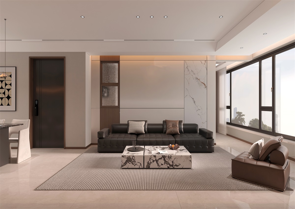 玉庭華府131㎡ | 現(xiàn)代意式+美拉德色系，濃郁棕調(diào)的電影氛圍直接封神！