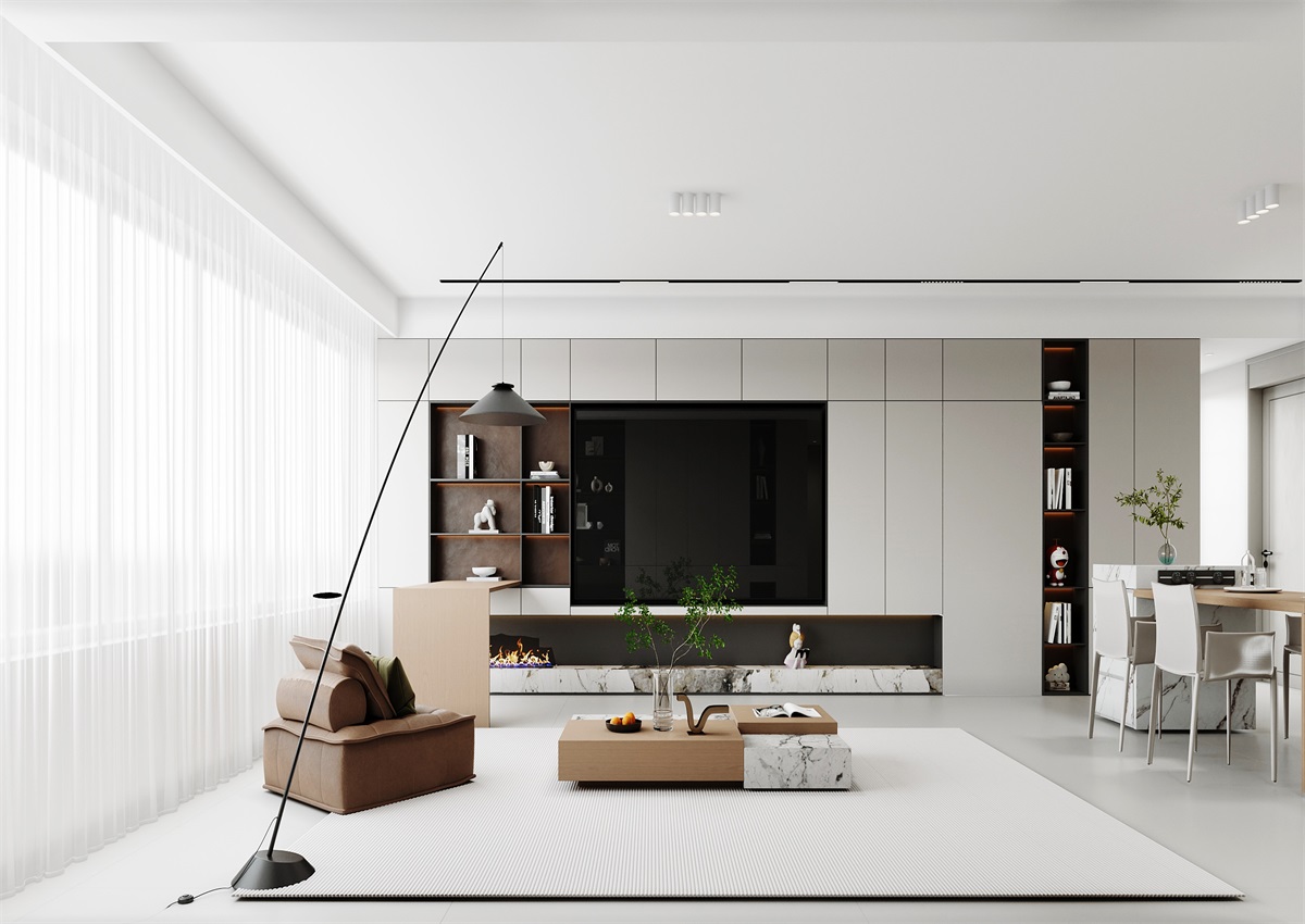 中海華樾143㎡ | 三口之家的極簡主義，審美+功能雙雙在線！