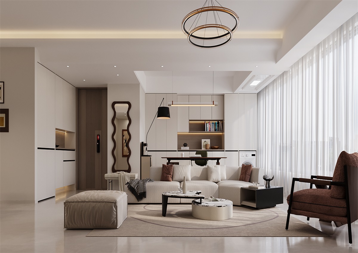 中海尚學(xué)府135㎡ | 為什么都喜歡奶油風(fēng)？看完她家我知道了