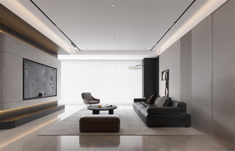 中海華樾133㎡ | 看不膩的「黑白極簡」王炸組合！高級感原地封神！