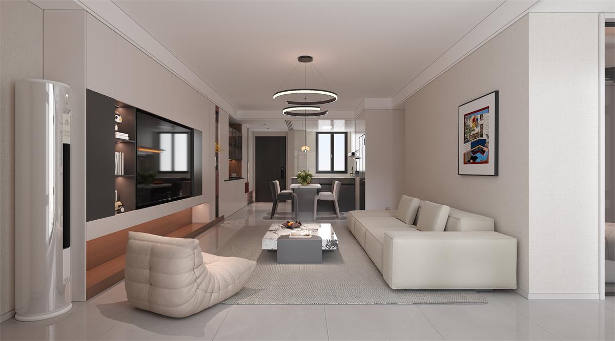 星耀閱海 |123㎡小三居極限改造！整墻收納柜+開放式餐廚，空間翻倍還顯大！