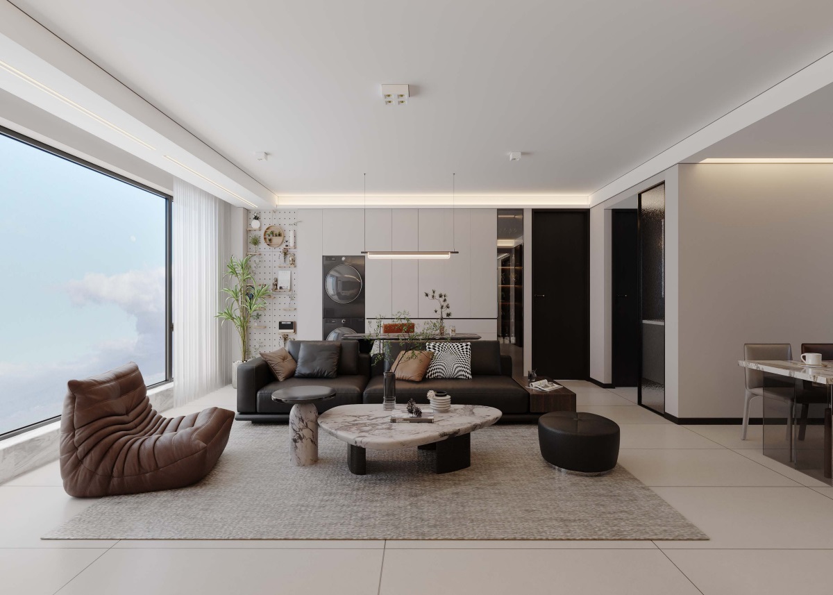 光耀上院128㎡ | 高效“去班味”的舒適現(xiàn)代風！開啟治愈系慢生活~