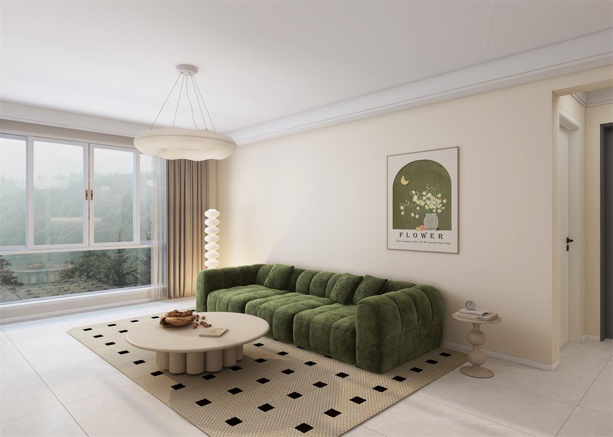 泰雲(yún)庭116㎡ | 奶油白+橄欖綠打造的輕法式小家，清新又自然！