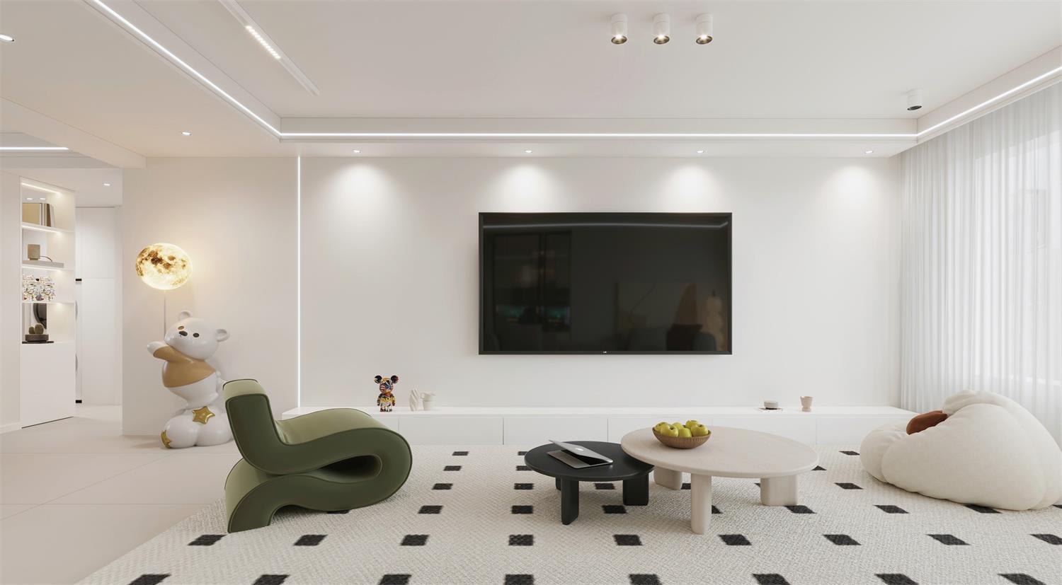 閱海萬(wàn)家G2區(qū) | 144m2軟軟糯糯奶油風(fēng)，一眼就淪陷的治愈感！