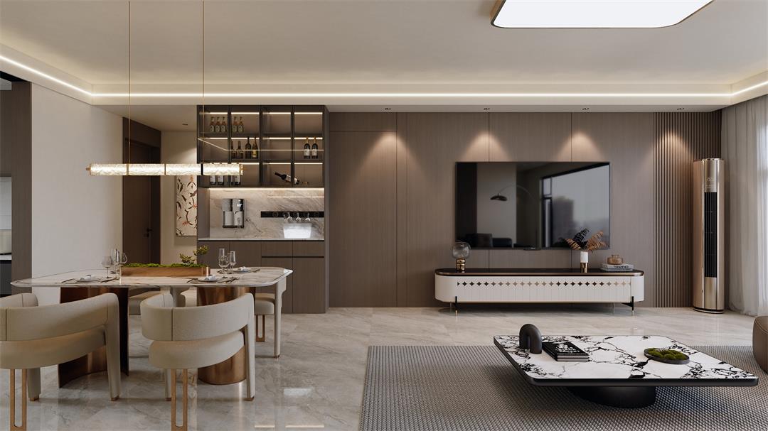 中海觀園132㎡ | 拯救審美疲勞！暖棕意式風(fēng)的家，溫暖又松弛