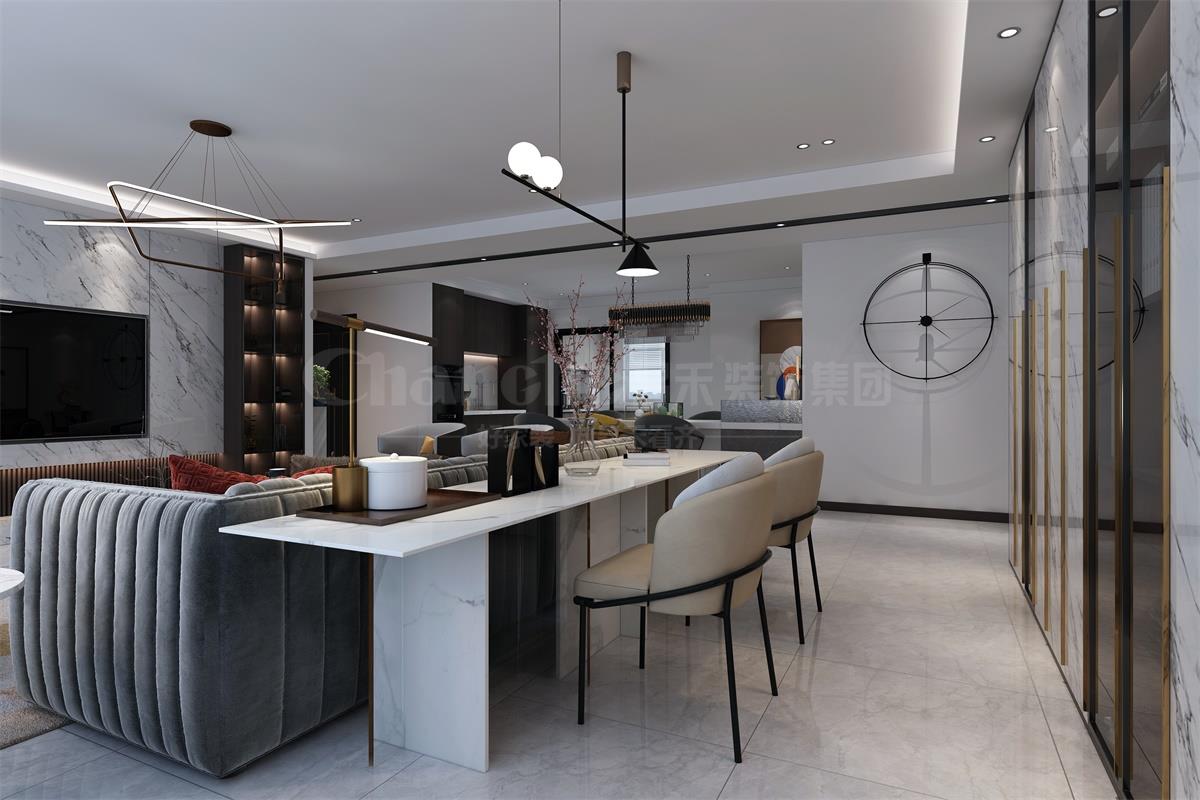 江南賦170平米現代裝修風格裝修效果圖